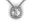 Picture of Cushion center Cushion outline pendant
