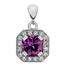 Picture of Radiant outline square center pendant with bail
