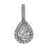 Picture of Pear outline with diamond bail pendant