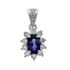 Picture of Oval center pendant with diamond bail