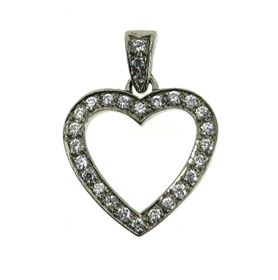 Picture of Heart shape pendant with diamond bail