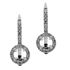 Picture of Round outline earrings with diamond bail