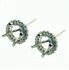 Picture of Round outline round center 4 bead earrings