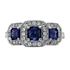 Picture of Three stone halo under gallery princess cut