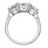 Picture of Three stone ring emerald cut stones
