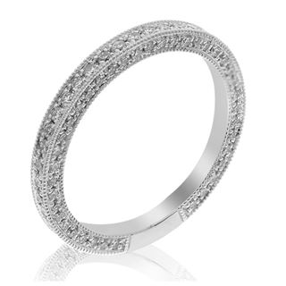 Picture of Pave set diamonds on the side eternity band