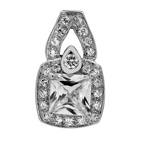 Picture of Square center pendant with filigree on the side