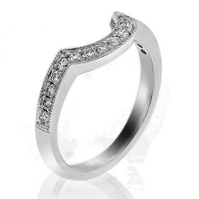 Picture of Matching curved band pave set