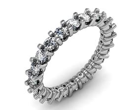 Picture of Fancy shared prong eternity band 2
