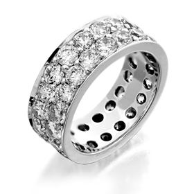 Picture of Two row pave set eternity band