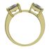 Picture of Princess cut side stones open center ring