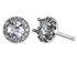 Picture of Halo earrings shared prong set round center
