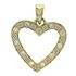 Picture of Heart shape pendant with diamond bail