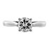 Picture of Cathedral style 4 prong head solitaire ring