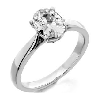 Picture of Oval center 4 prong head solitaire ring