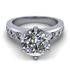 Picture of 6 prong Solitaire with accents channel set