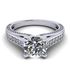 Picture of Solitaire with accents three stone pave set 3