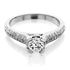 Picture of Solitaire with accents three row pave set 4
