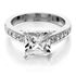 Picture of Solitaire with accents pave set princess cut