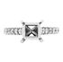 Picture of Solitaire with accents split prong princess cut
