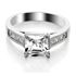 Picture of Solitaire with accents channel set princess cut