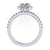 Picture of Cushion outline halo round center 3