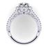 Picture of Cushion outline halo split shank with filigree