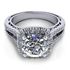 Picture of Cushion outline halo split shank with filigree