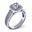 Picture of Cushion outline halo split shank with filigree