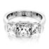 Picture of Three stone ring princess cut stones basket style 2
